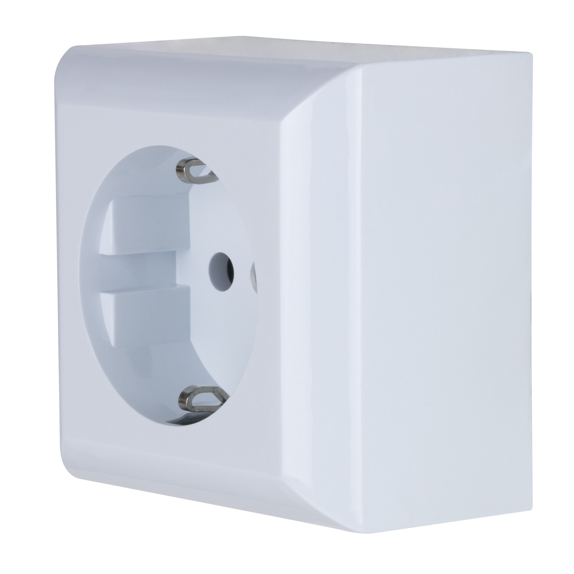 Steckdose PlanoLuxe Aufputz weiß