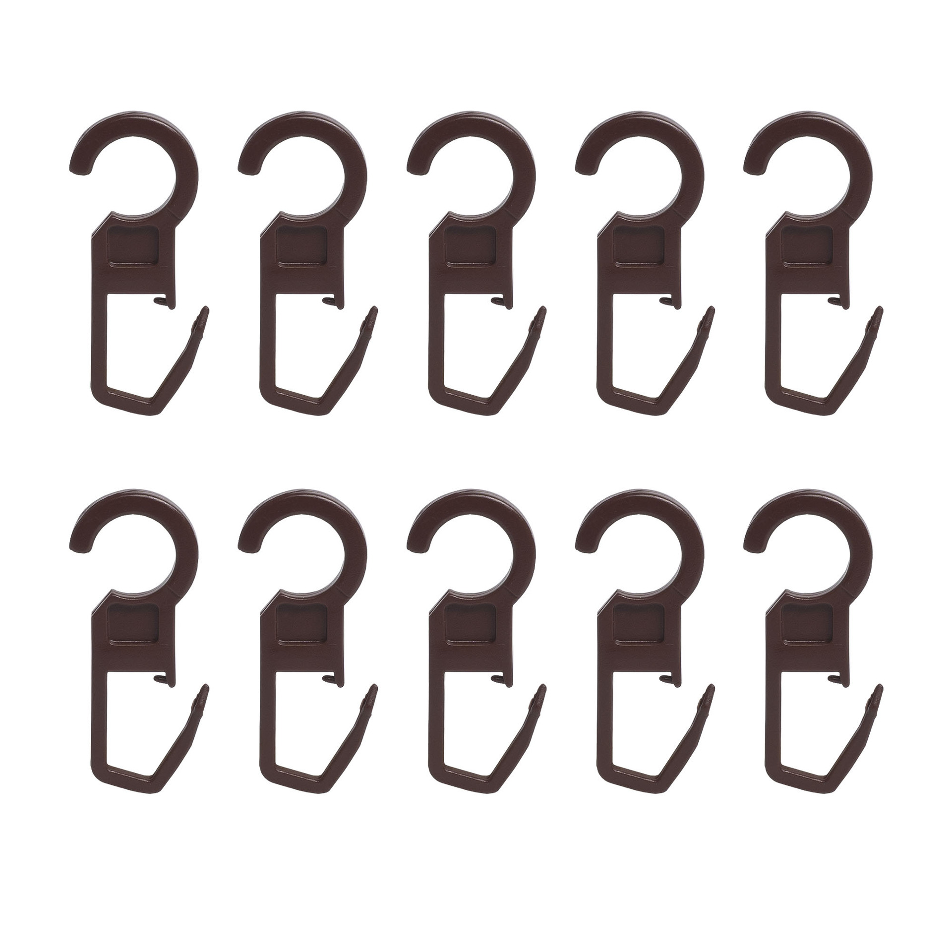 Faltenlegehaken Öse 10mm für Gardinenstangen Ø28mm, 10 Stück