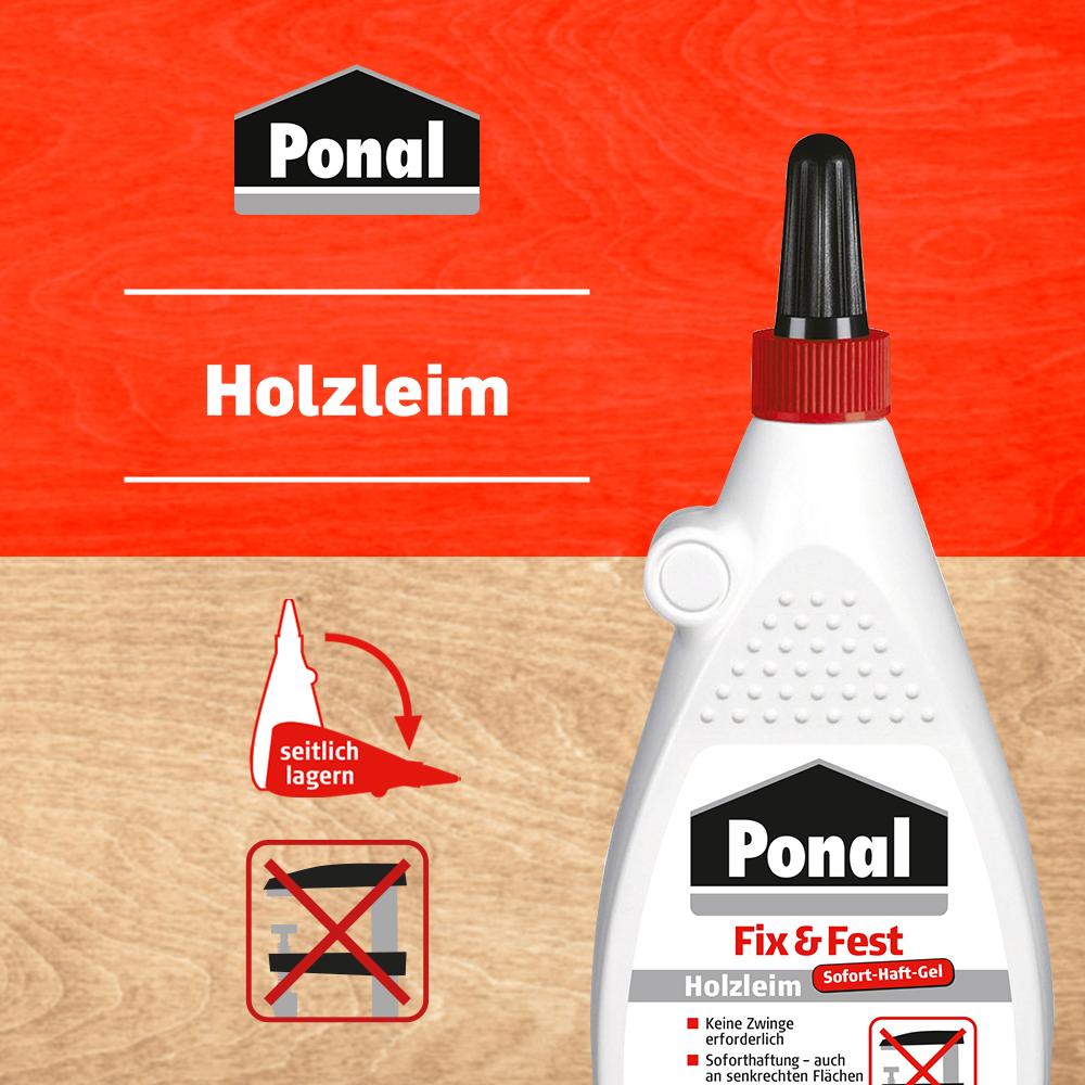 Ponal Holzleim Fix + Fest 500g bei leitermann.de günstig kaufen Ponal Holzleim Fix + Fest 500g