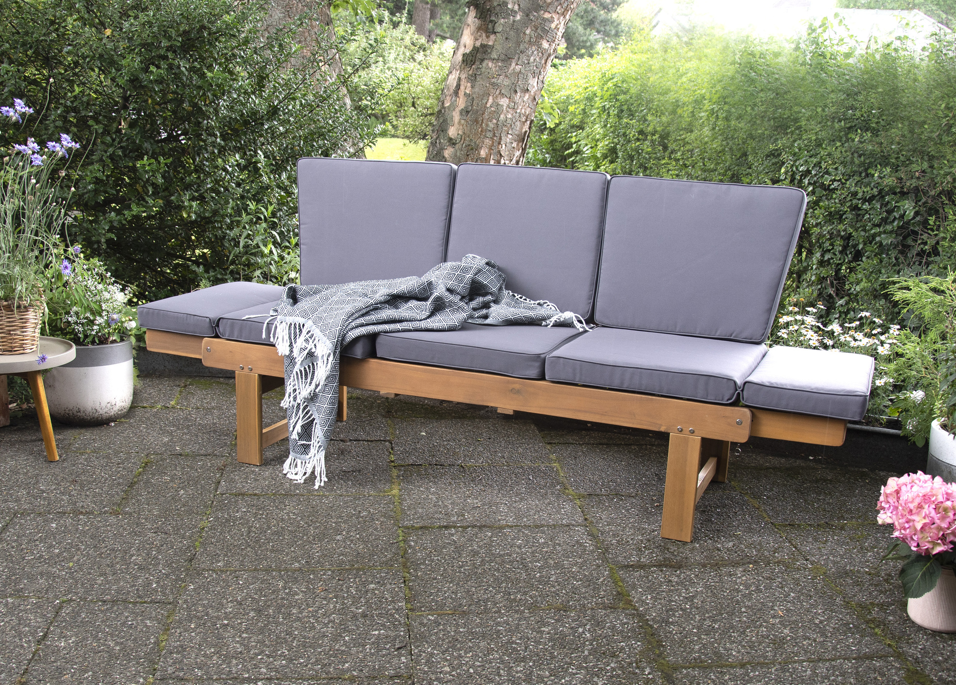 Multifunktions-Gartenbank Cetano