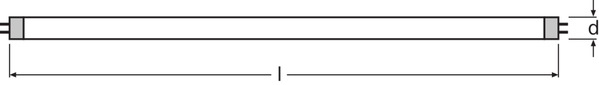 Leuchtstofflampe 16mm kurze Stabform G5, 830lm 4000K Dim