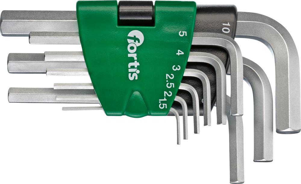 Winkelschraubendr.-Clip 9tlg. 1,5-10mm FORTIS