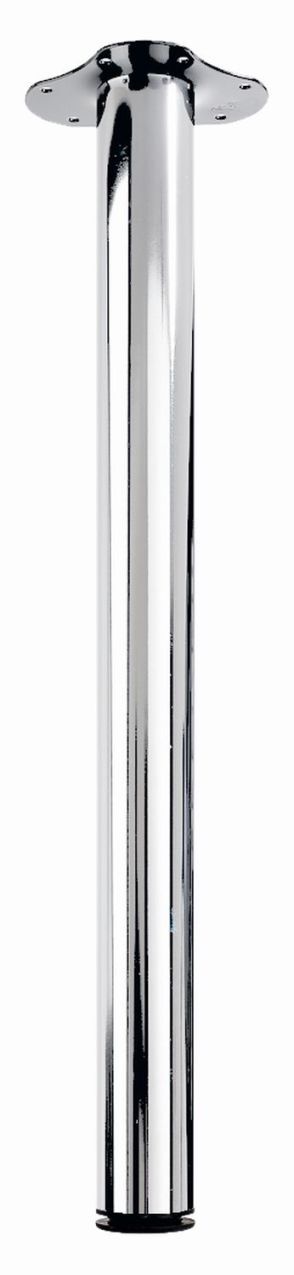 Tischbein Kofi 700 – 730 x Ø 60 mm Stahl verchromt hochglanz