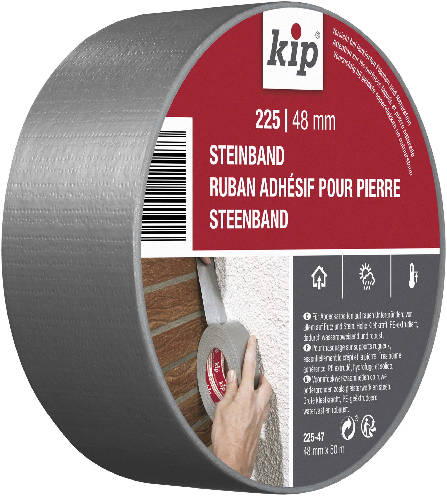 Kip Profi Steinband silber Premium