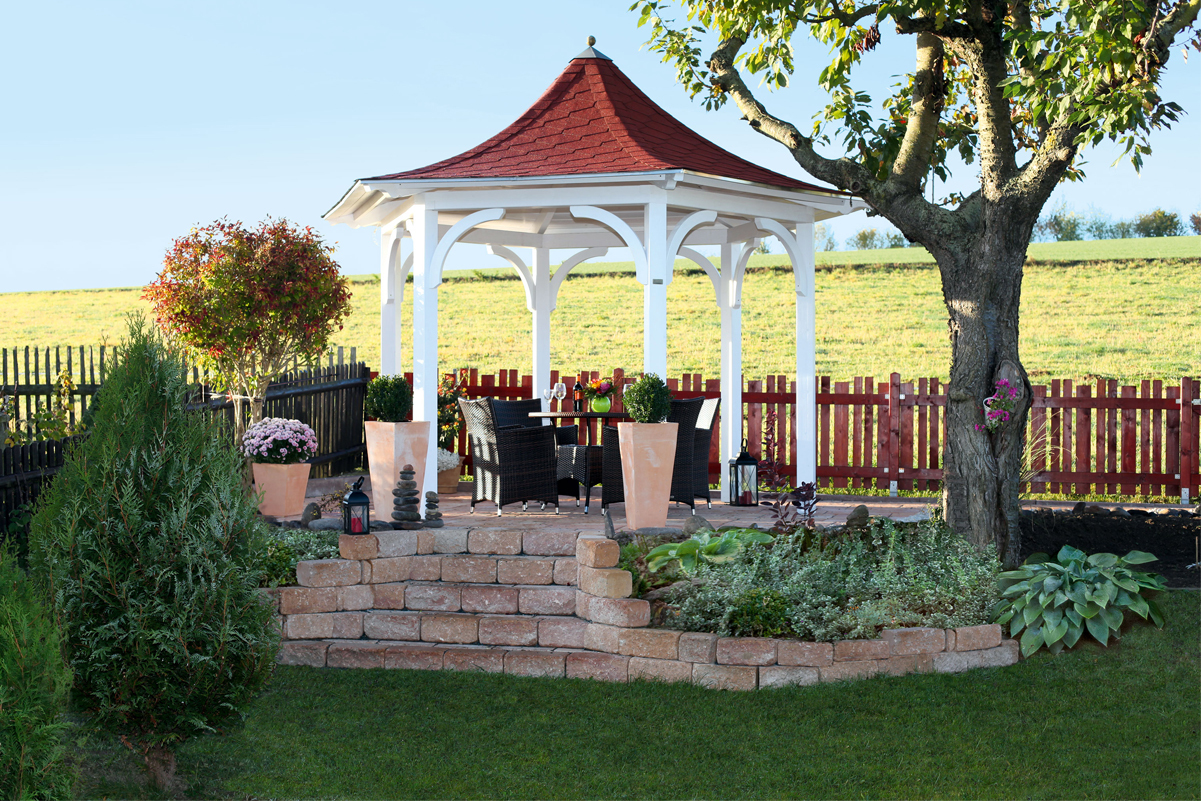 6-Eck Pavillon Versailles bei leitermann.de günstig kaufen 6-Eck Pavillon Versailles