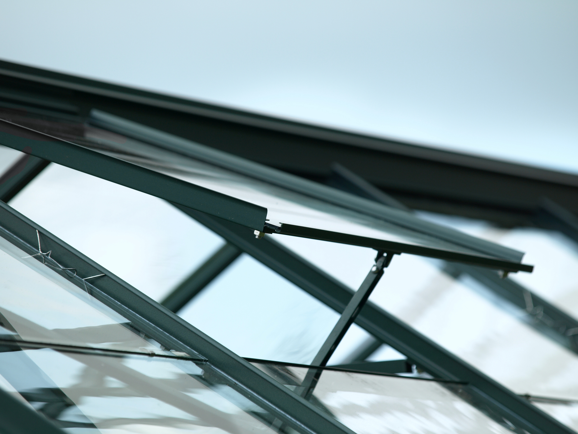 Alu Dachfenster für Gewächshaus, ohne Glas