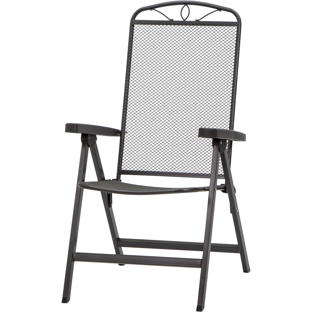 Elda Klappsesessel, matt-anthrazit