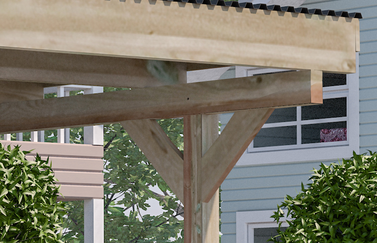 Flachdach-Doppelcarport 616