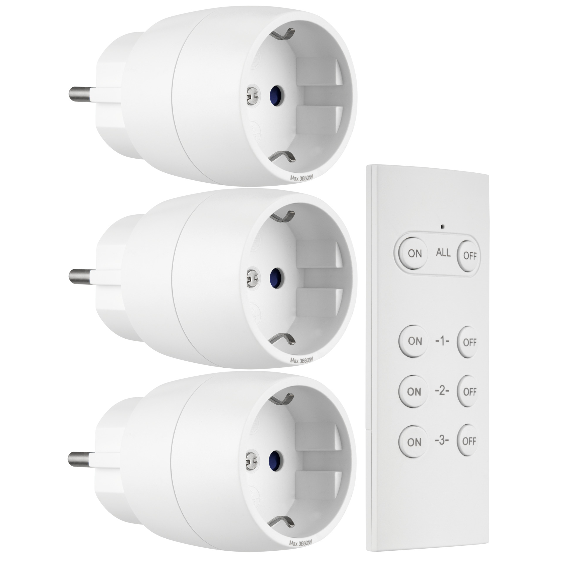 Funkschalt-Set Mini 3+1 weiß