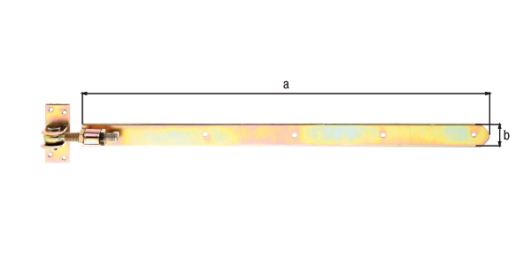 Ladenband gerade Abschluss abgerundet verstellbar