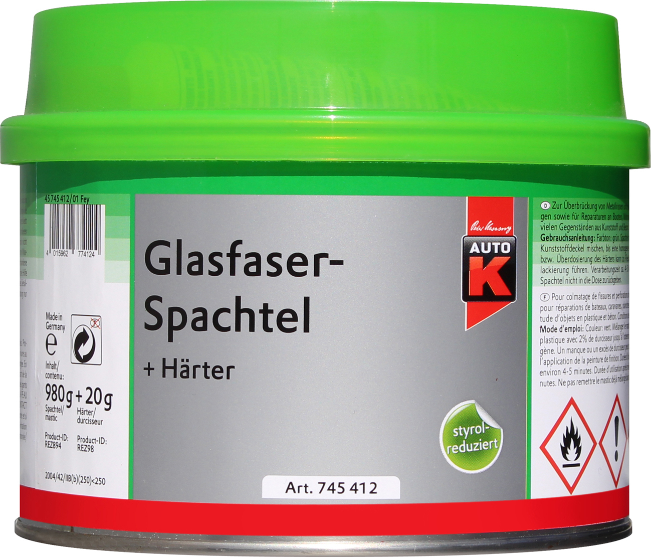 Peter Kwasny GmbH Auto-K GLASFASERSPACHTEL 1000G