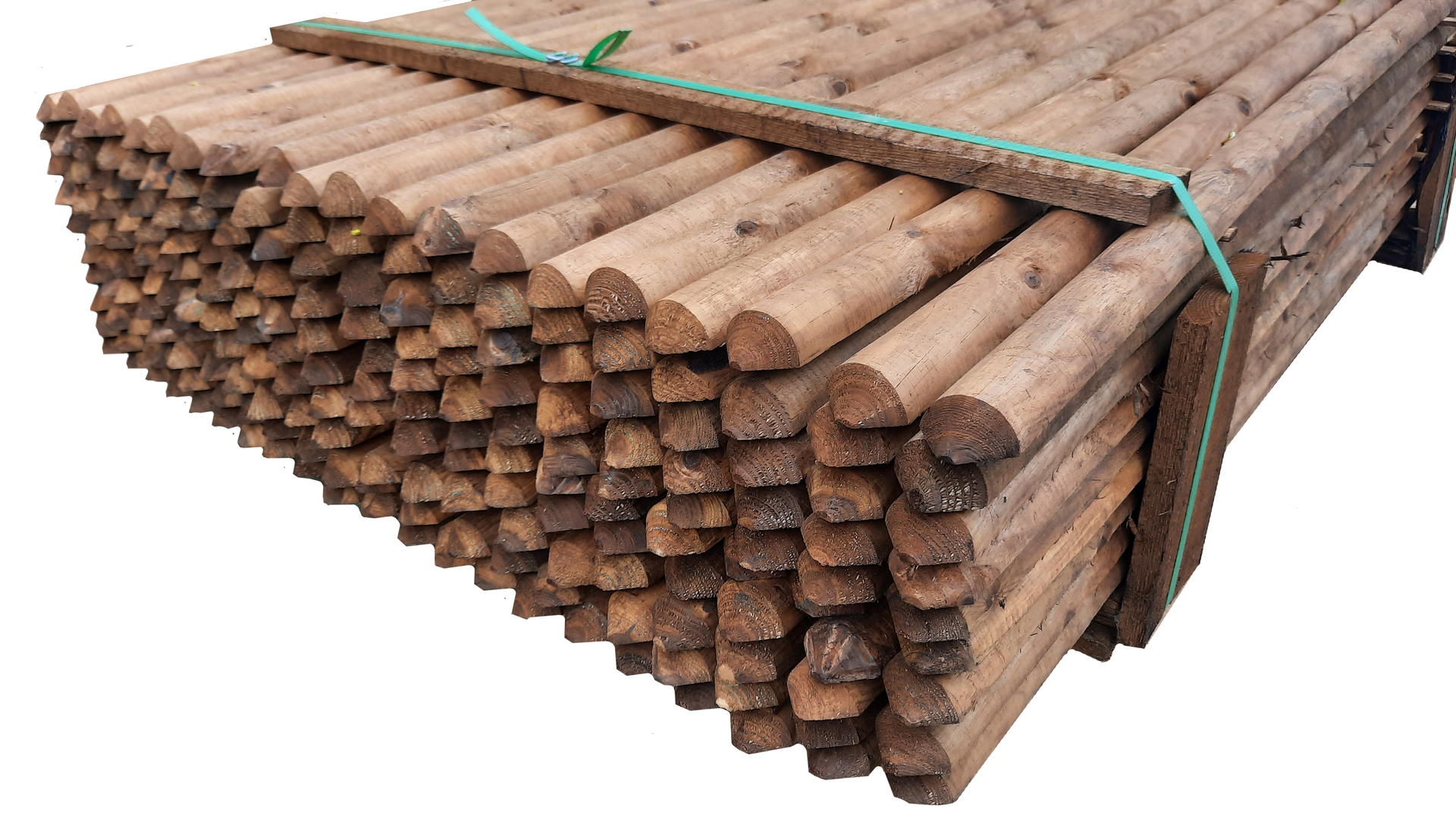 RegiS-Holzhandel Zaunlatte halbrund gespitzt