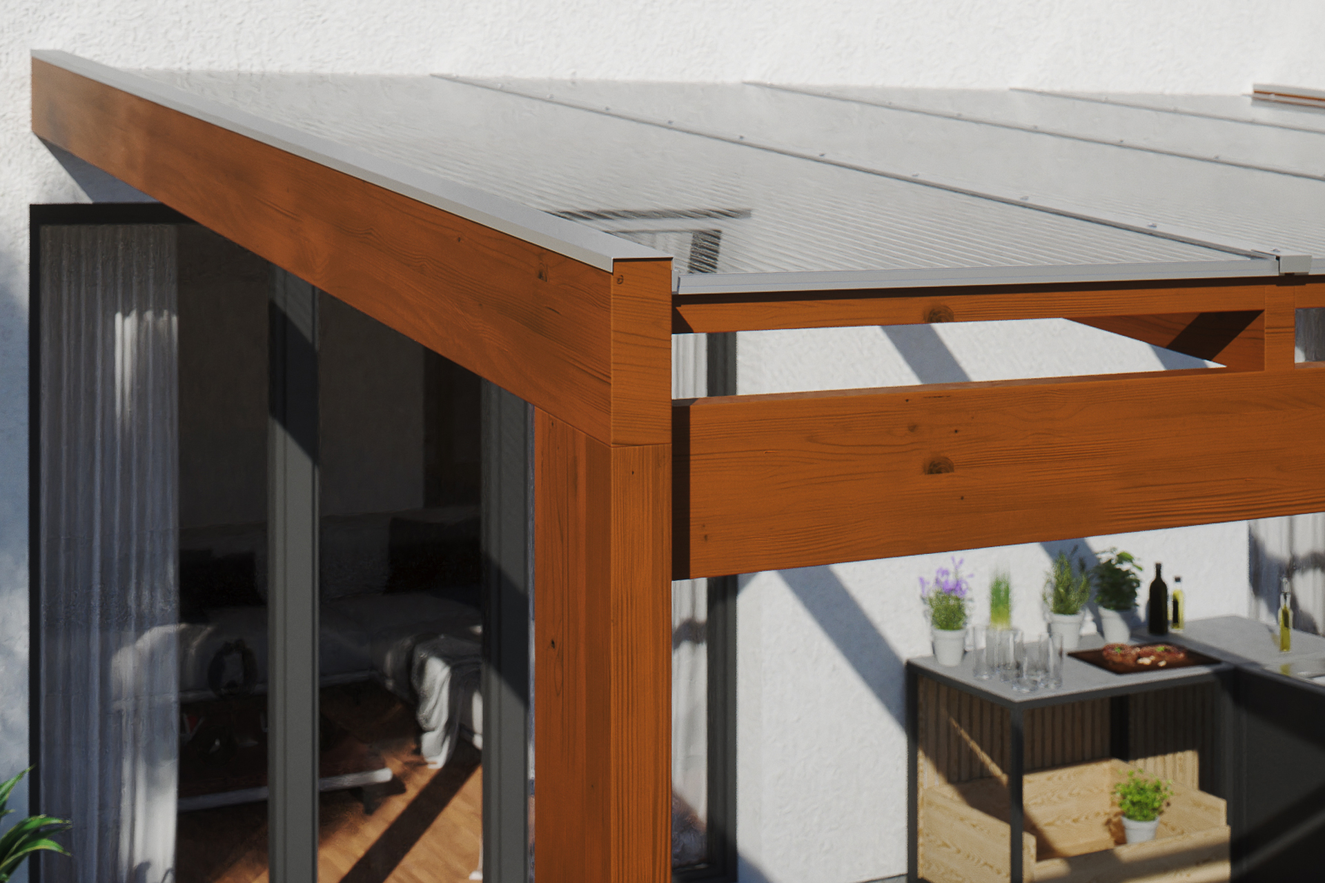 Terrassenüberdachung Novara bei leitermann.de günstig kaufen Terrassenüberdachung Novara