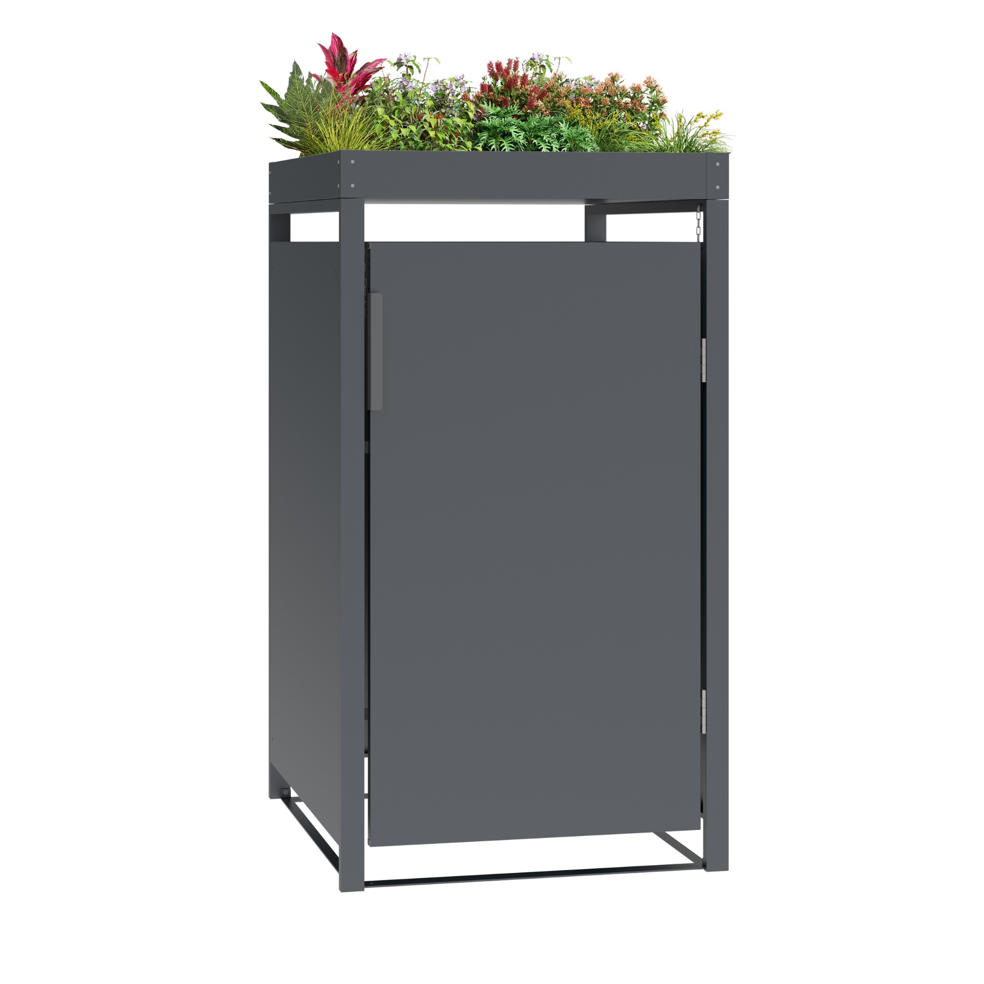 Mülltonnenbox mit Pflanzkasten