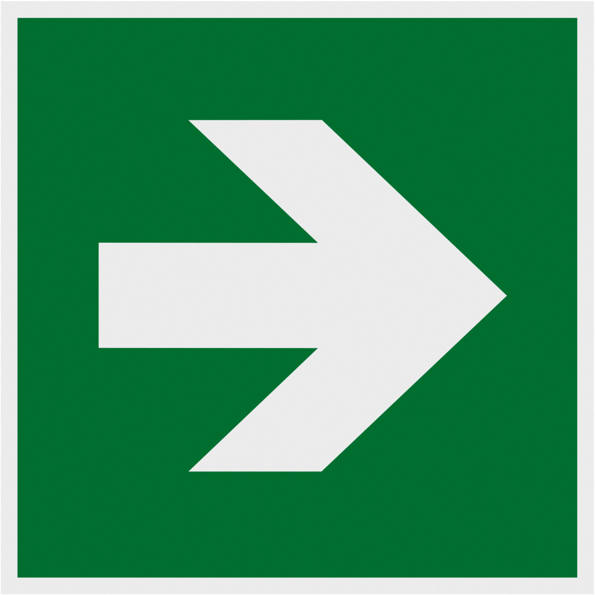 Hinweisschild 150x150mm nachleuchtend