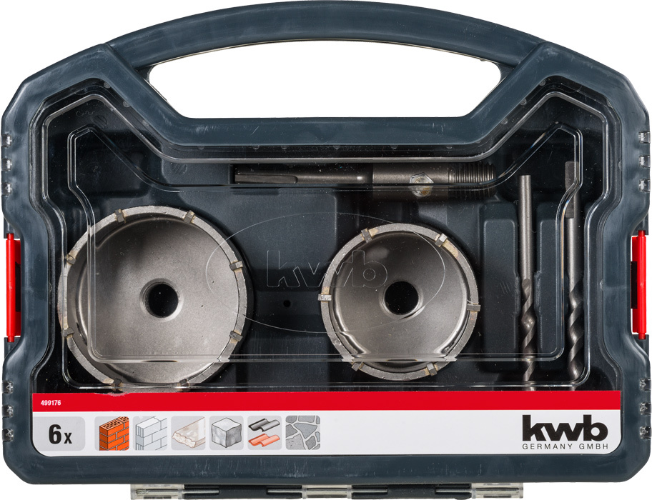 PROMO HM-Bohrkronenset 6-tlg. bei leitermann.de günstig kaufen PROMO HM-Bohrkronenset 6-tlg.