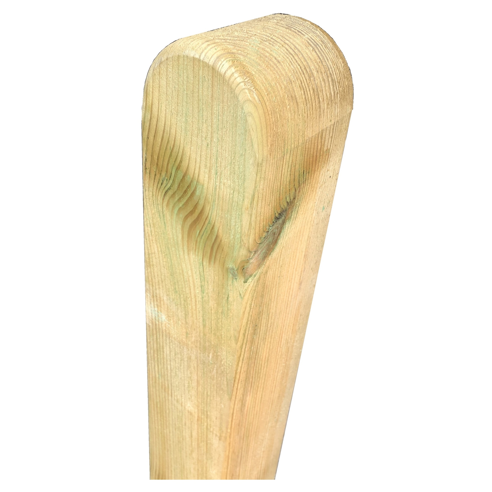 Pfosten Kopf gerundet, kdi-grün allseitig glatt