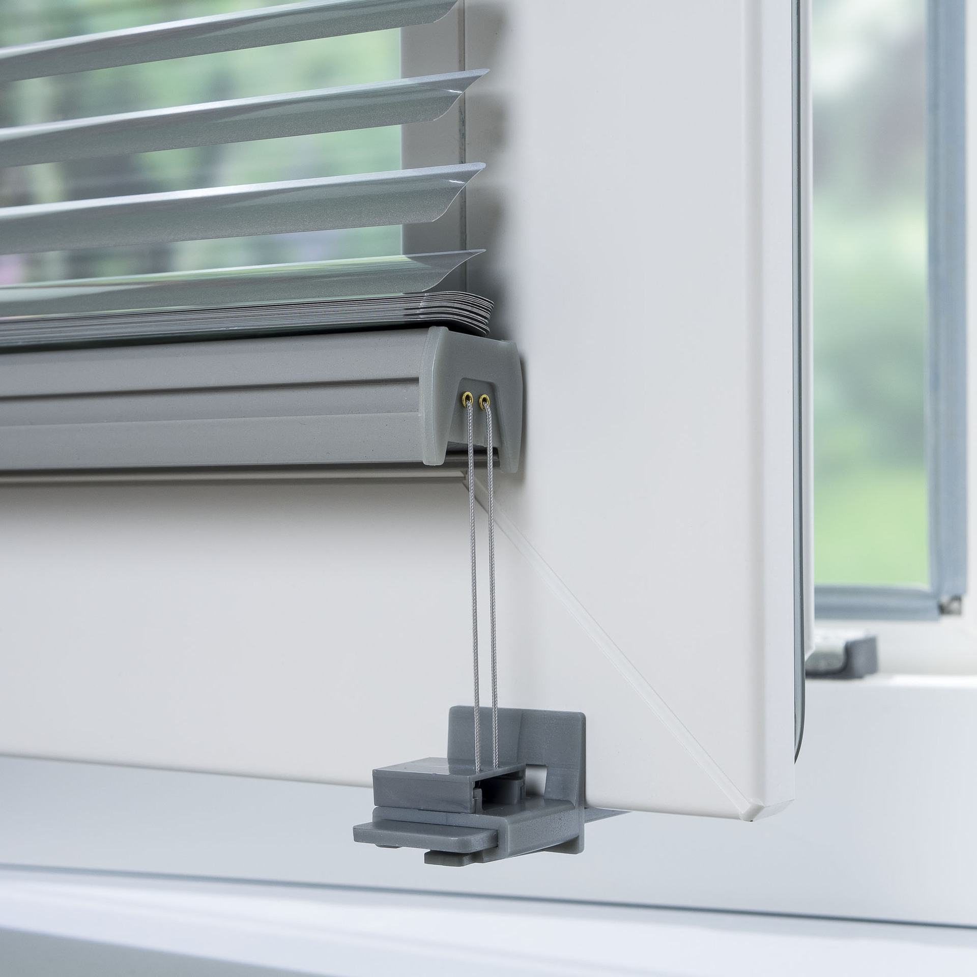 Klemmfix-Jalousie verspannt