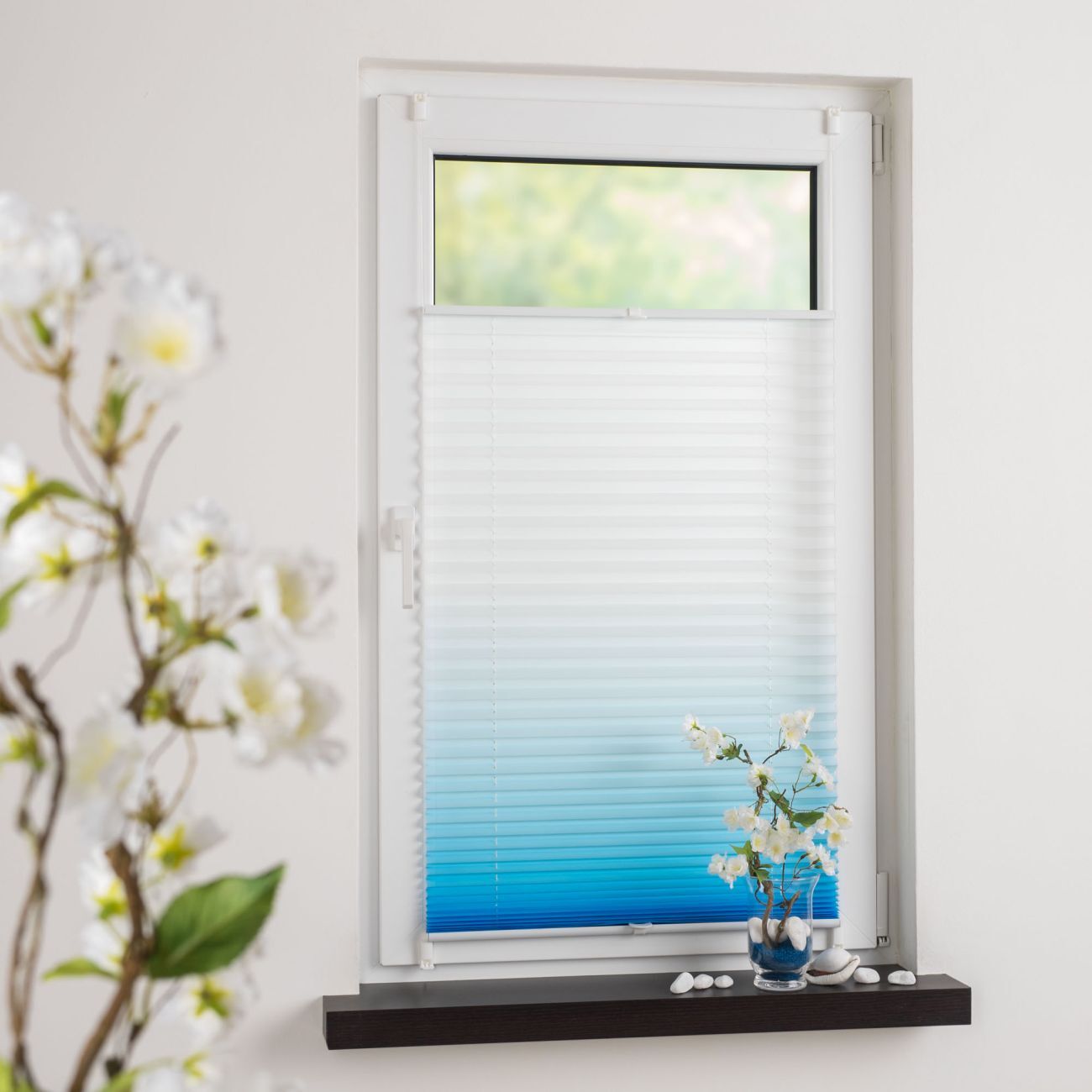 Klemmfix-Plissee Farbverlauf, verspannt