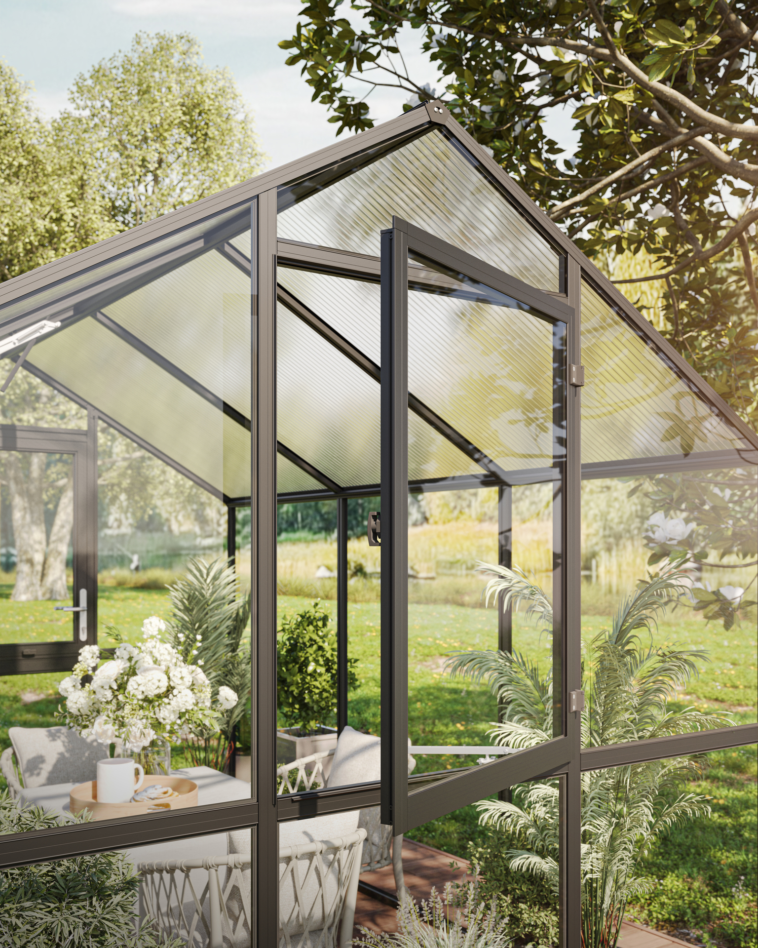 Gewächshaus Ortasia bei leitermann.de günstig kaufen Gewächshaus Ortasia