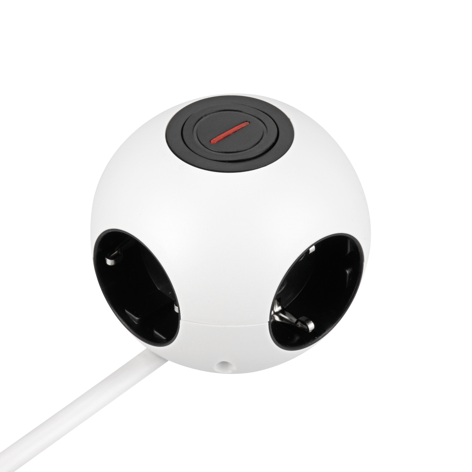 Kugelsteckdose PowerGlobe 4-fach mit Schalter
