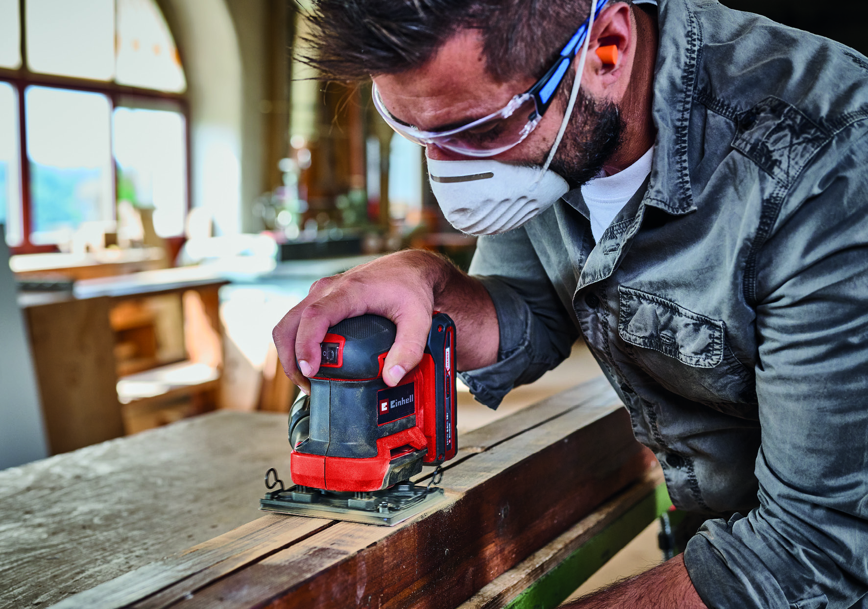 Akku-Faustschleifer TE-OS 18/113 Li - Solo