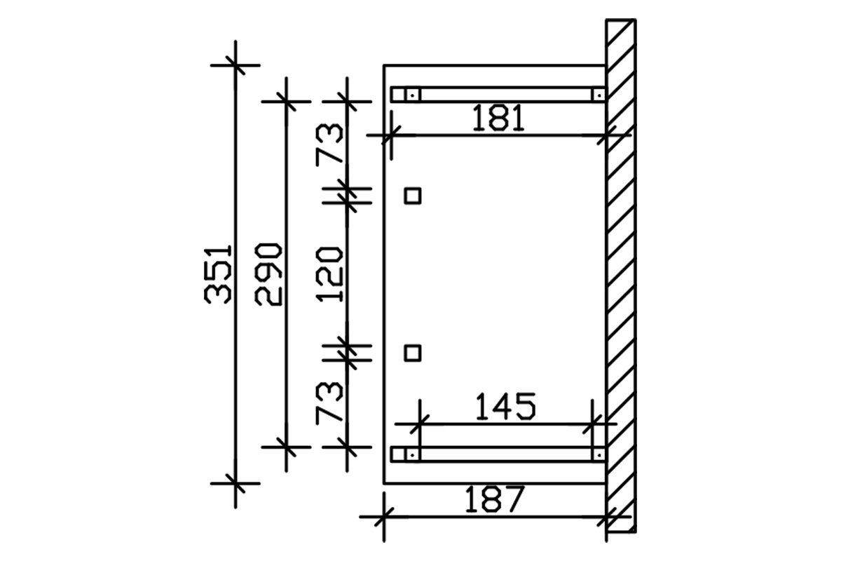 Vordach Wismar 8 Walmdach bei leitermann.de günstig kaufen Vordach Wismar 8 Walmdach