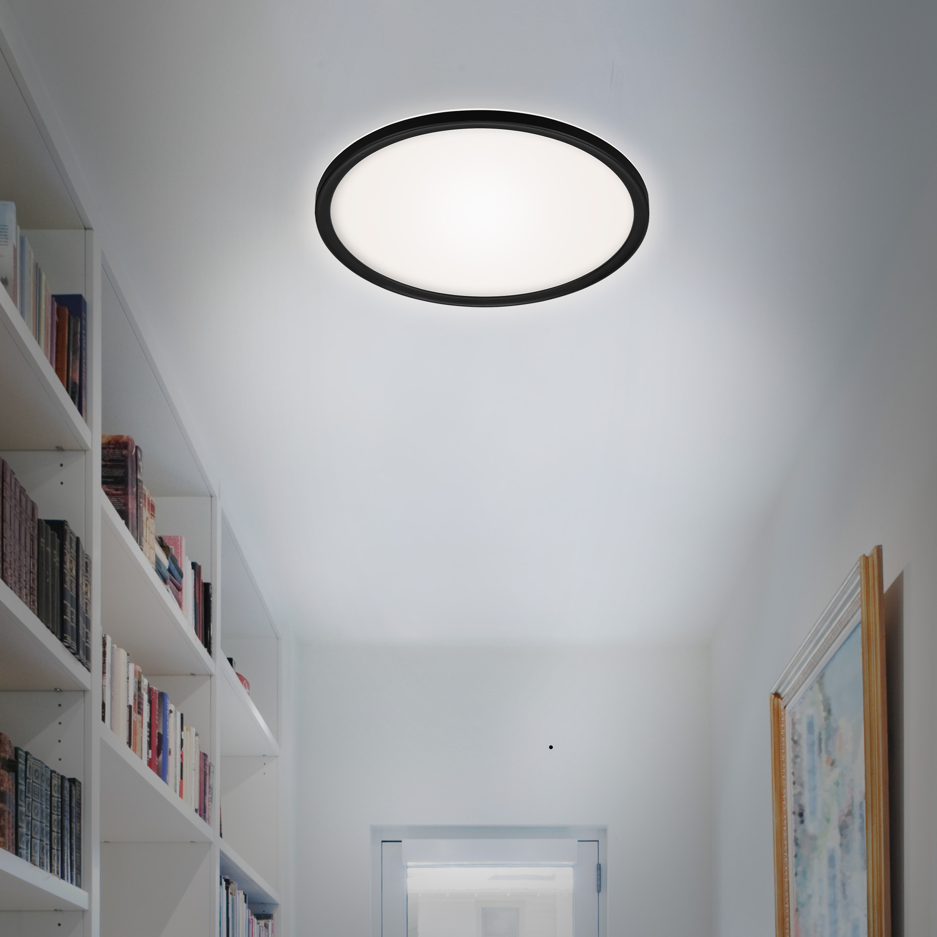 SLIM Ultraflaches LED Panel mit LED Backlight, schwarz