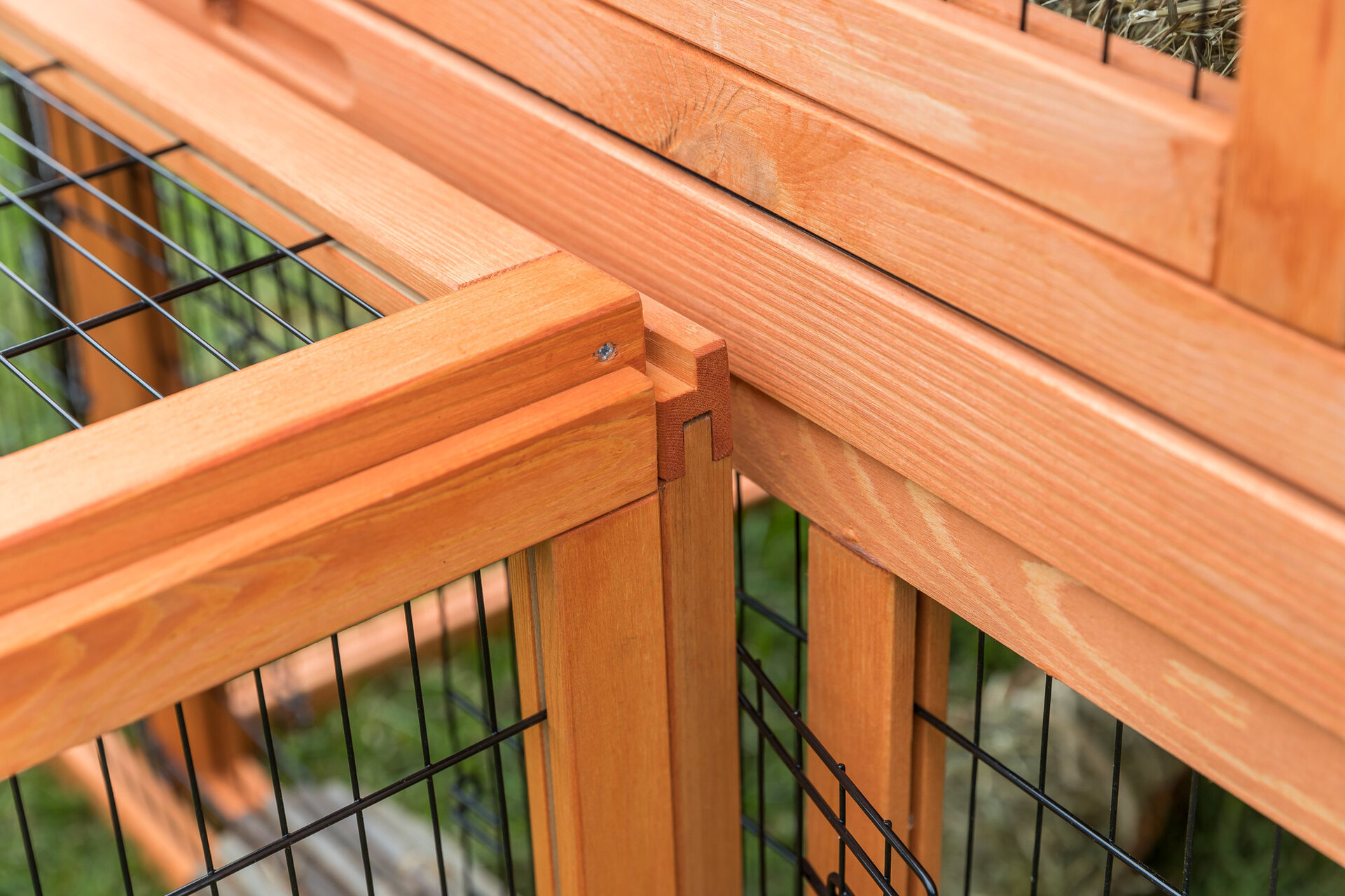 Kleintierstall mit Freilaufgehege bei leitermann.de günstig kaufen Kleintierstall mit Freilaufgehege