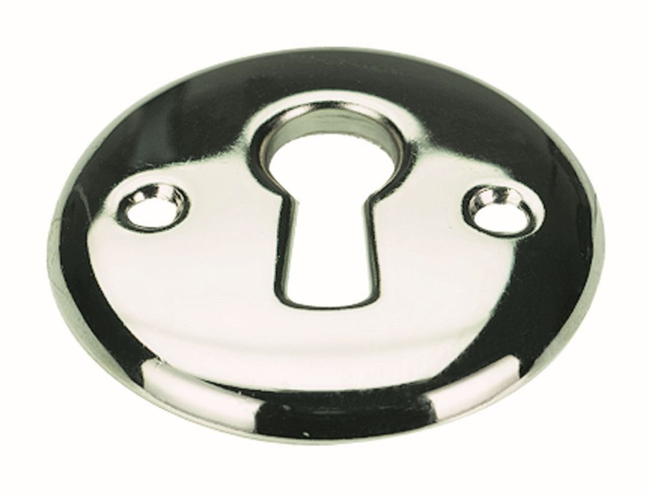 Schlüsselschild Ø 30 x 2,5 mm Stahl verchromt