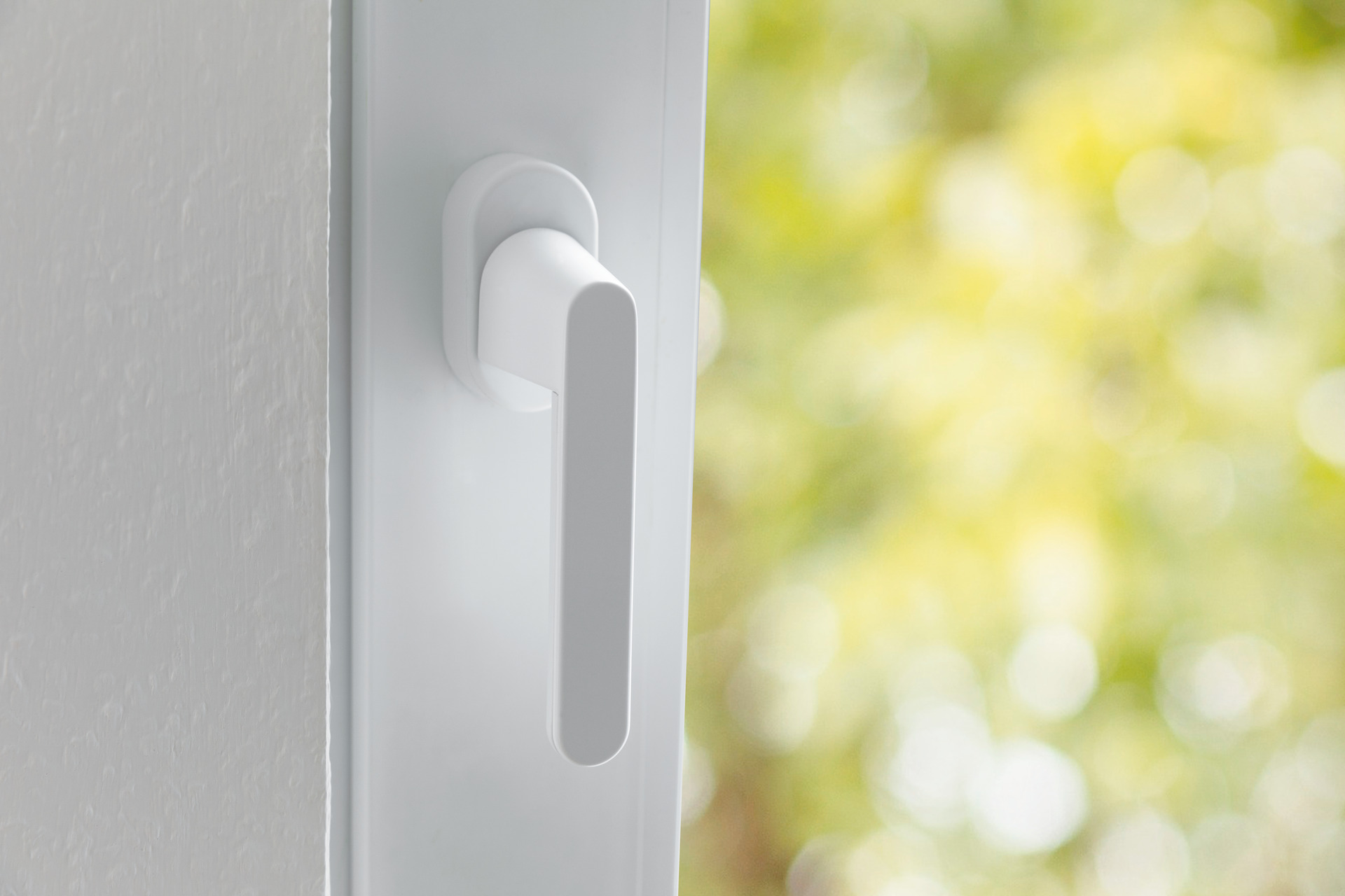 Sicherheits-Alarmgriff in Weiß für Fenster, Balkontüren und Terrassentüren