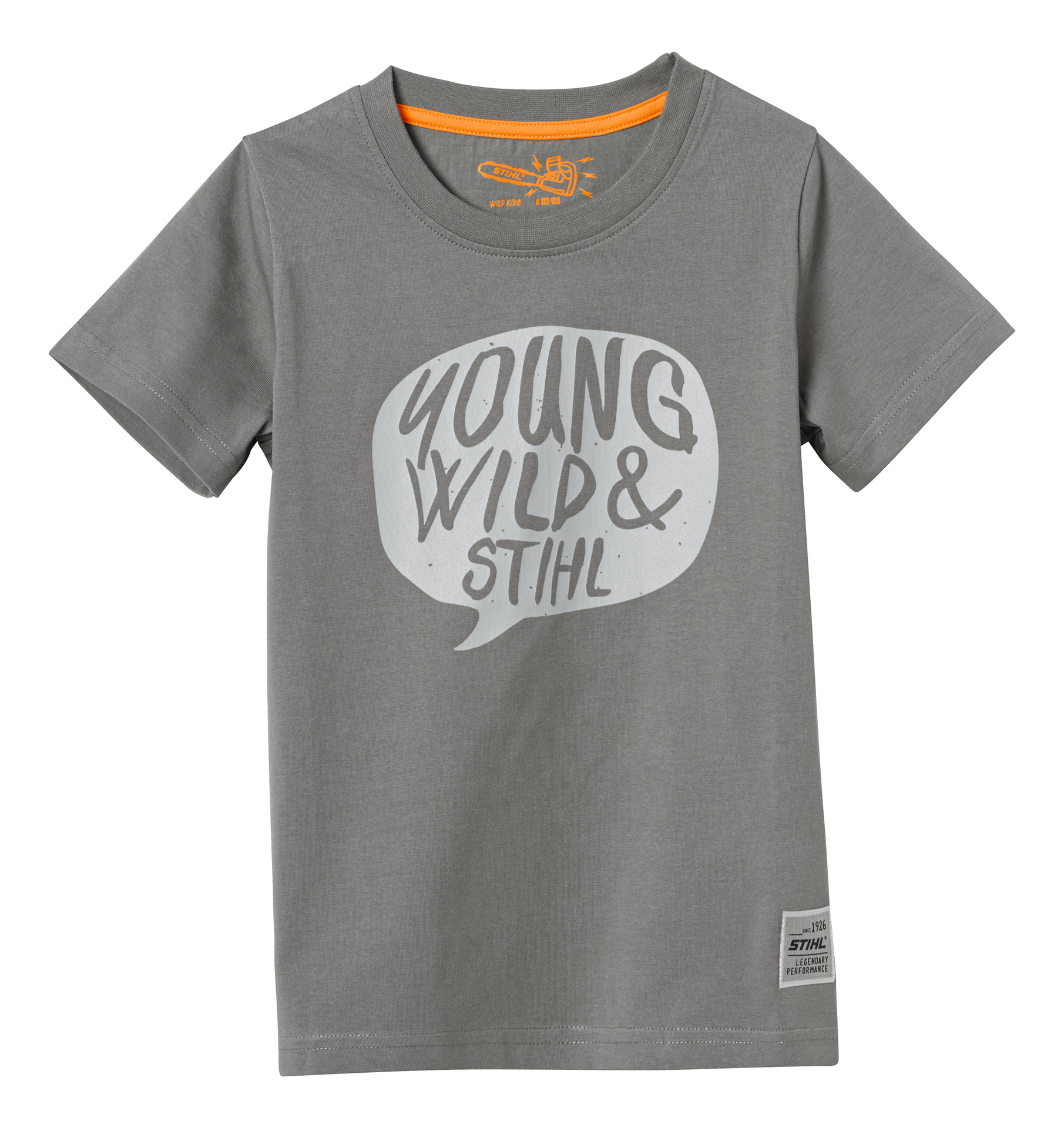 Kinder T-Shirt young&wild, grau