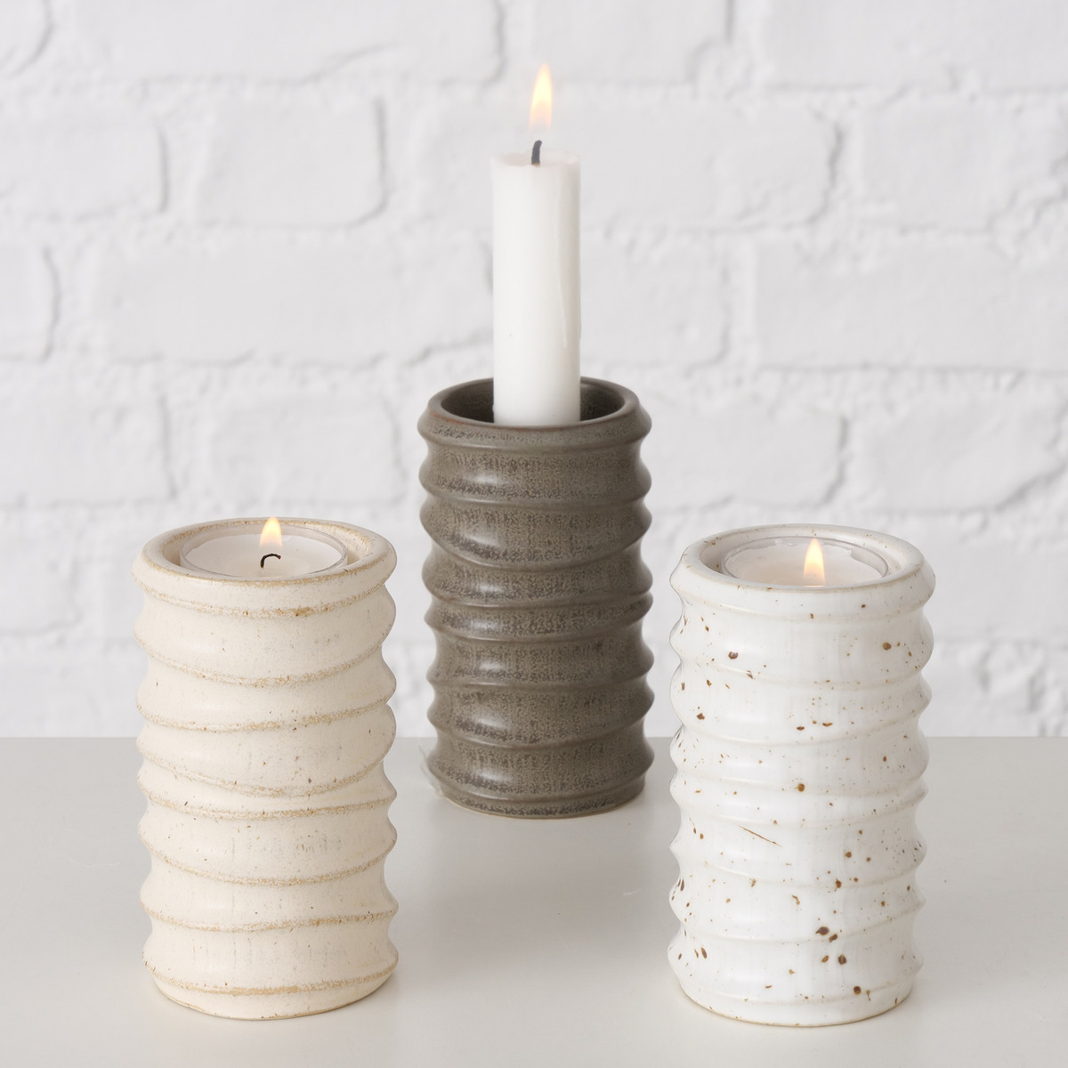 Kerzenleuchter Nylan, 3-fach sortiert
