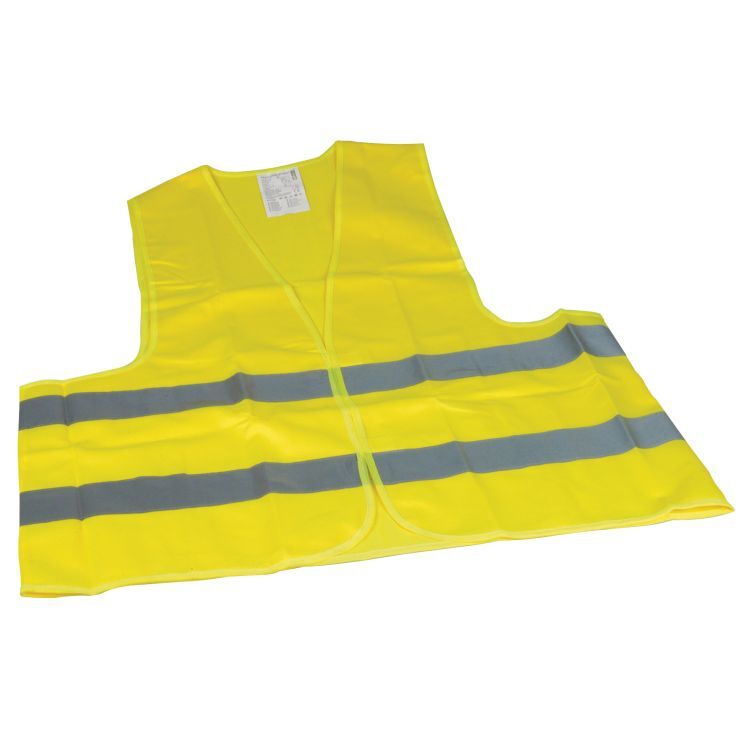 UNITEC Warnweste gelb nach EN ISO 20471 - Ausführung: neon-gelb -  Leitermann
