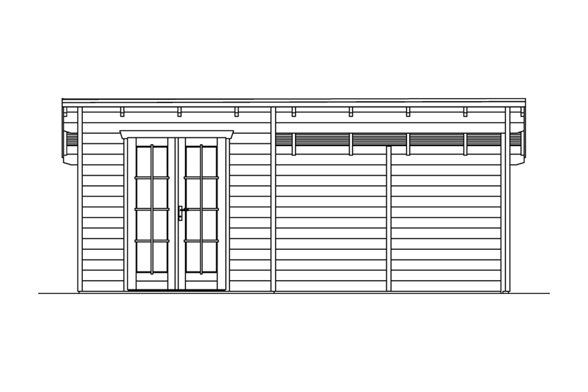 Gartenhaus Texel, 28mm 550 x 250cm