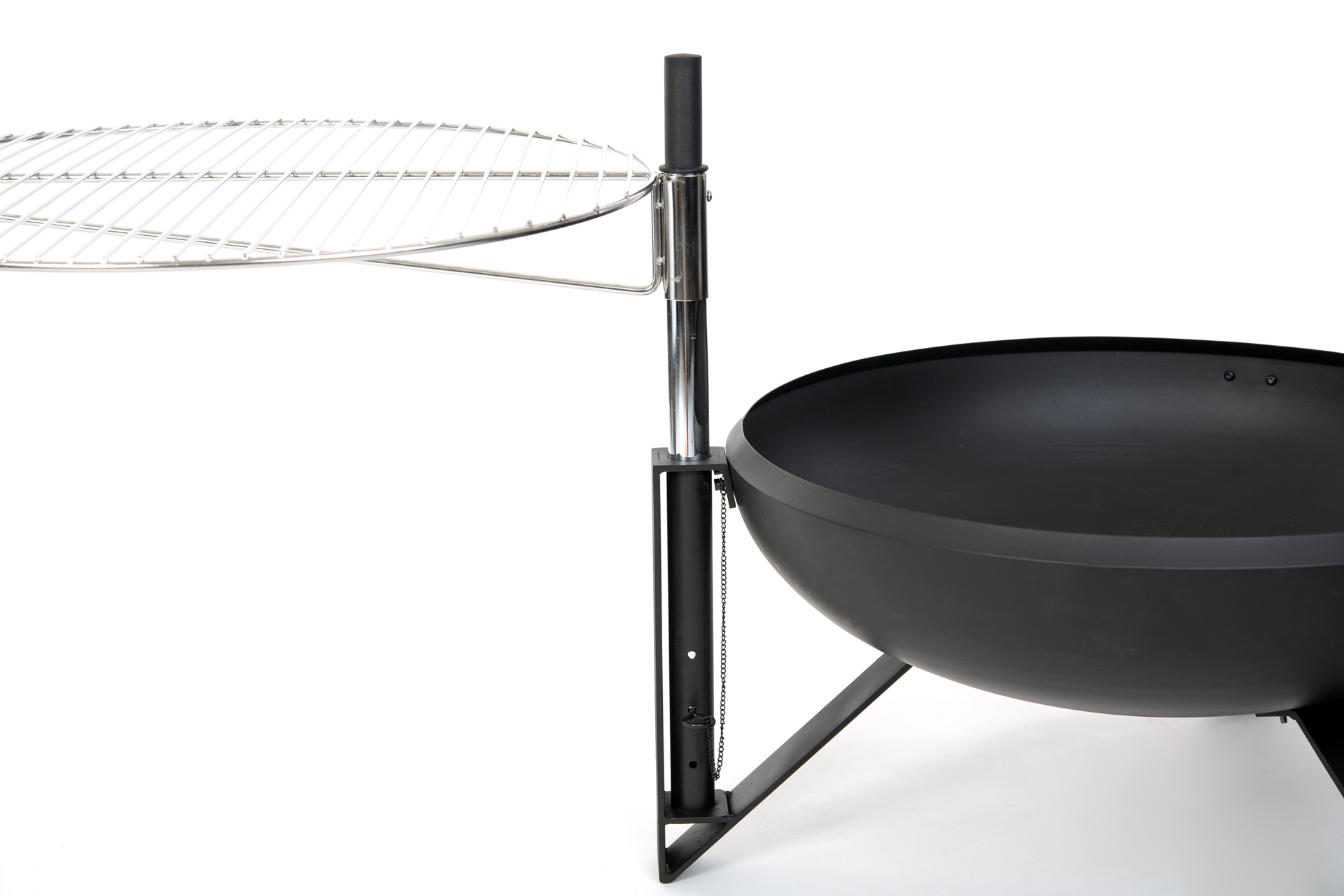 Feuerstelle inkl. Grillrost schwarz