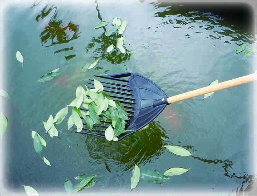 Kunststoff-Laubgabel