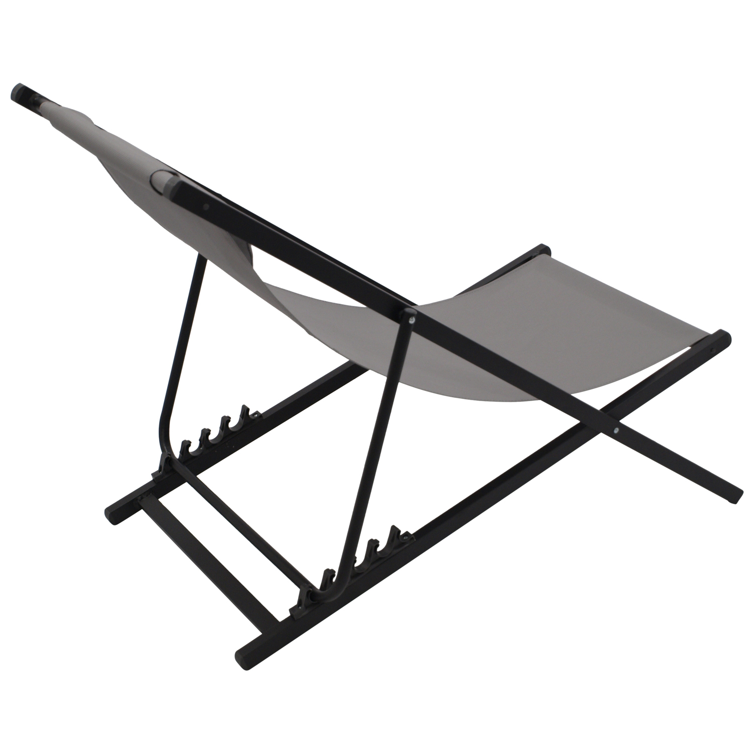 Liegestuhl 2-er Set Aluminium, Textilgewebe