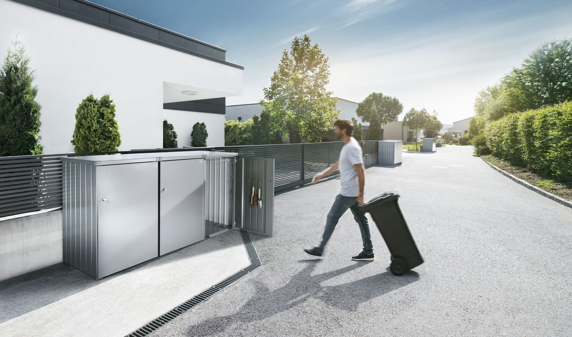 Mülltonnenbox Alex Variante 3 bei leitermann.de günstig kaufen Mülltonnenbox Alex Variante 3