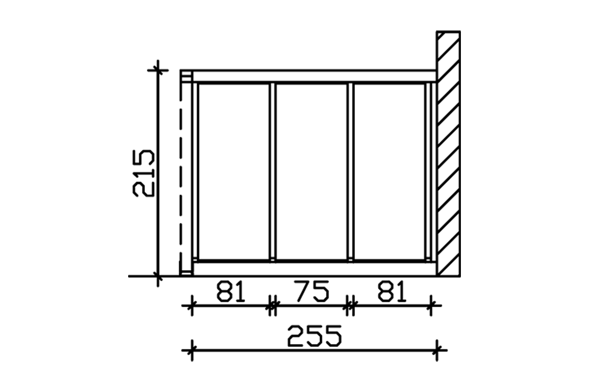 Seitenwand m. Polycarbonat, Wandanbau Fichte bei leitermann.de günstig kaufen Seitenwand m. Polycarbonat, Wandanbau Fichte