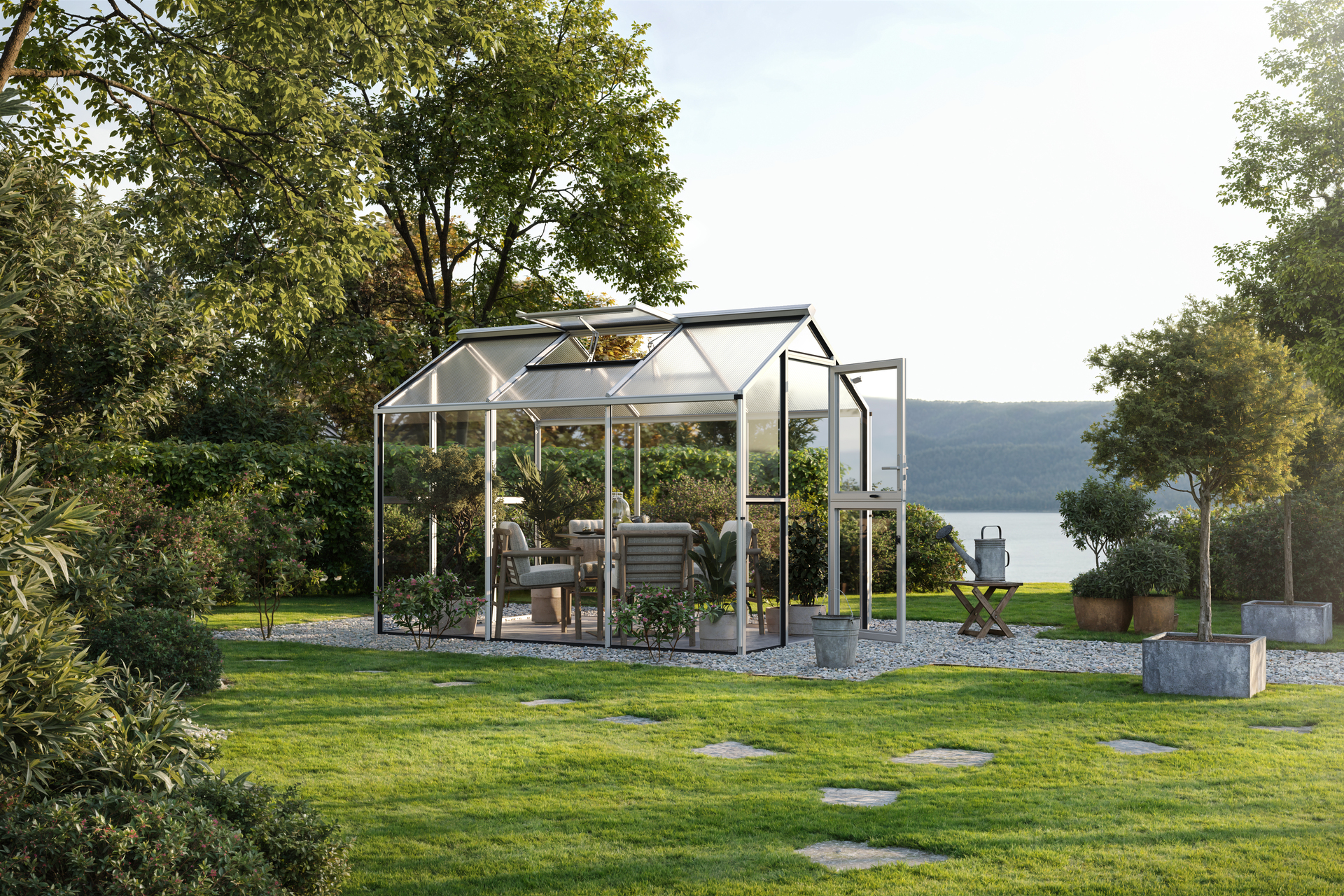 Gewächshaus Galant III bei leitermann.de günstig kaufen Gewächshaus Galant III