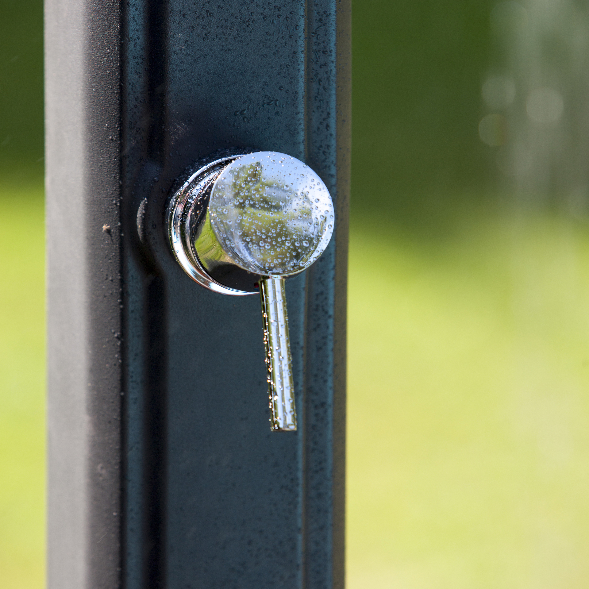 Harz Solardusche mit Fußdusche, 25l, schwarz