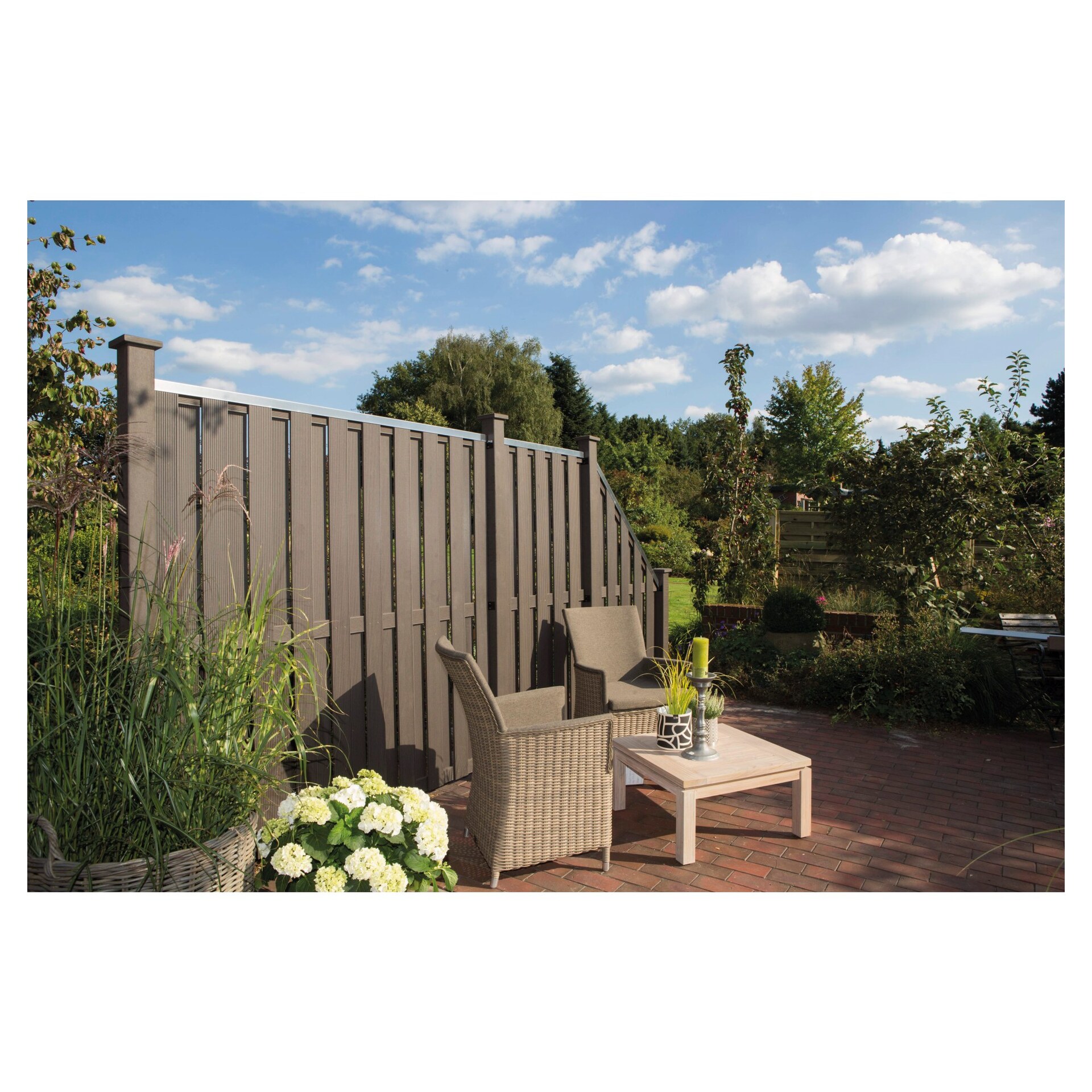 SHANGHAI-Serie WPC-Bretterzaun