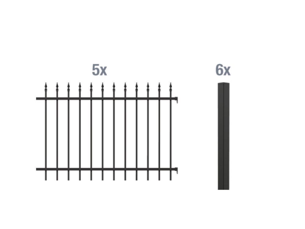 Grundset Zierzaun Chaussee 10m bei leitermann.de günstig kaufen Grundset Zierzaun Chaussee 10m