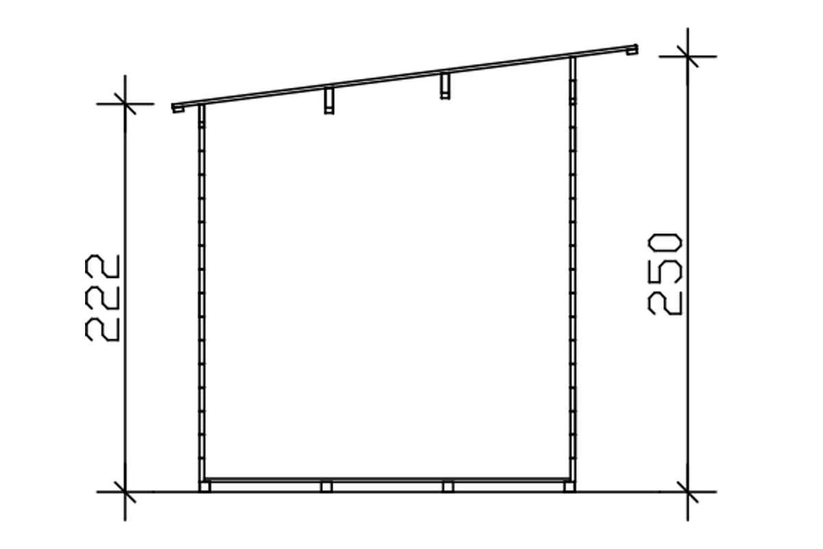 Gartenhaus Solna, 300x215cm, unbehandelt