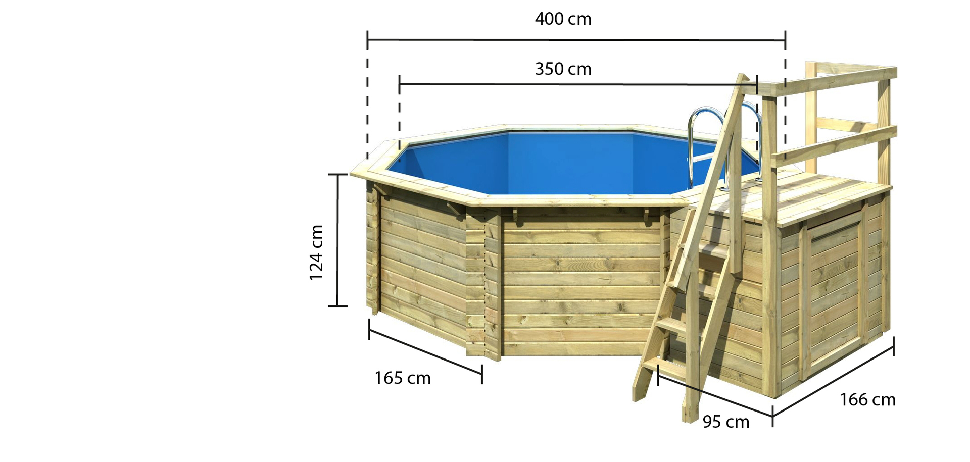 Holz-Pool Modell 1 bei leitermann.de günstig kaufen Holz-Pool Modell 1