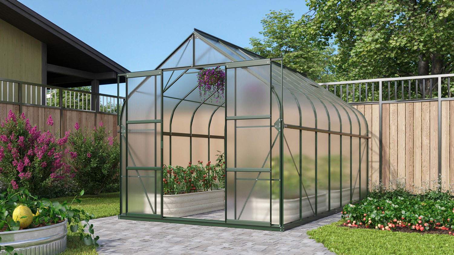 Gewächshaus Dione 11500, inkl. Fundament bei leitermann.de günstig kaufen Gewächshaus Dione 11500, inkl. Fundament
