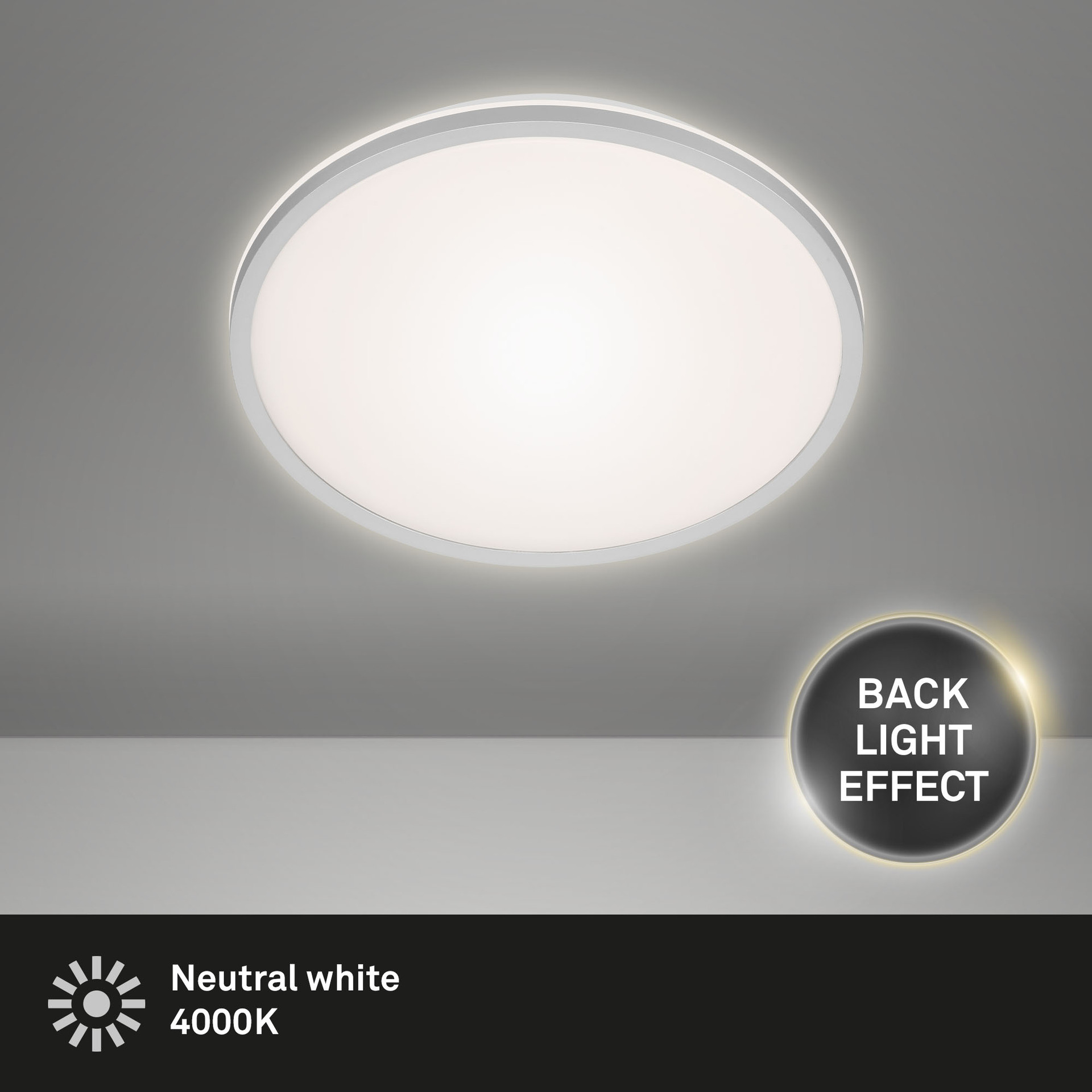 RUNA LED Deckenleuchte mit Backlighteffekt