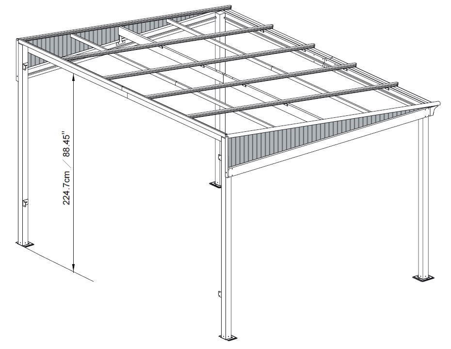 Terrassenüberdachung St. Barth bei leitermann.de günstig kaufen Terrassenüberdachung St. Barth