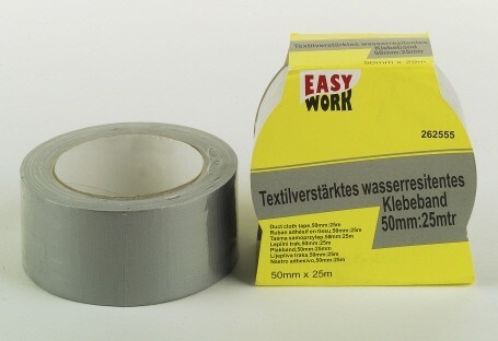 Easy Work Textilverstärktes wasserresistentes Klebeband 50mm:25m
